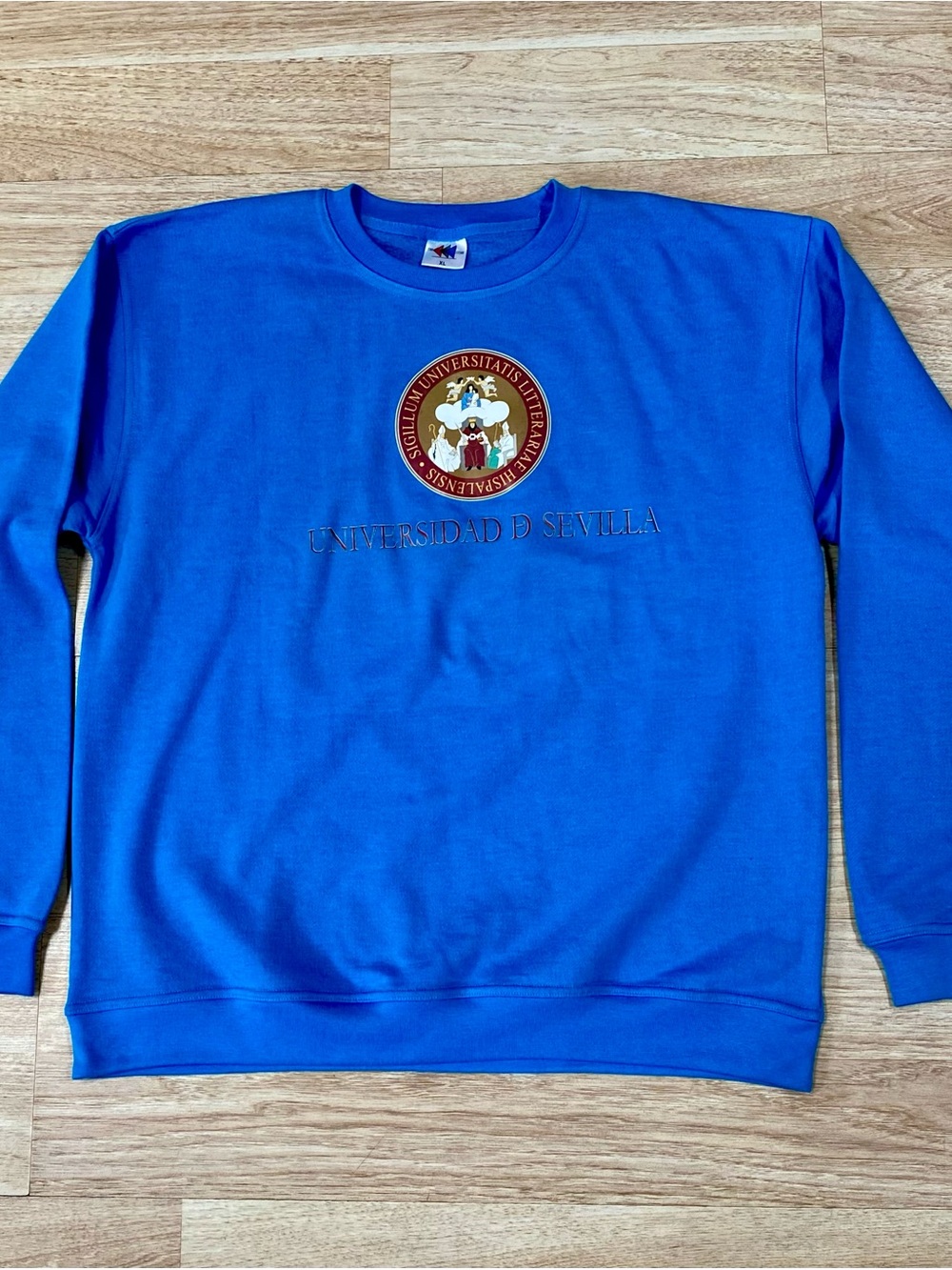 Universidad De Sevilla Crew Neck Men’s XL Blue Long Sleeve Hispalense Sweatshirt